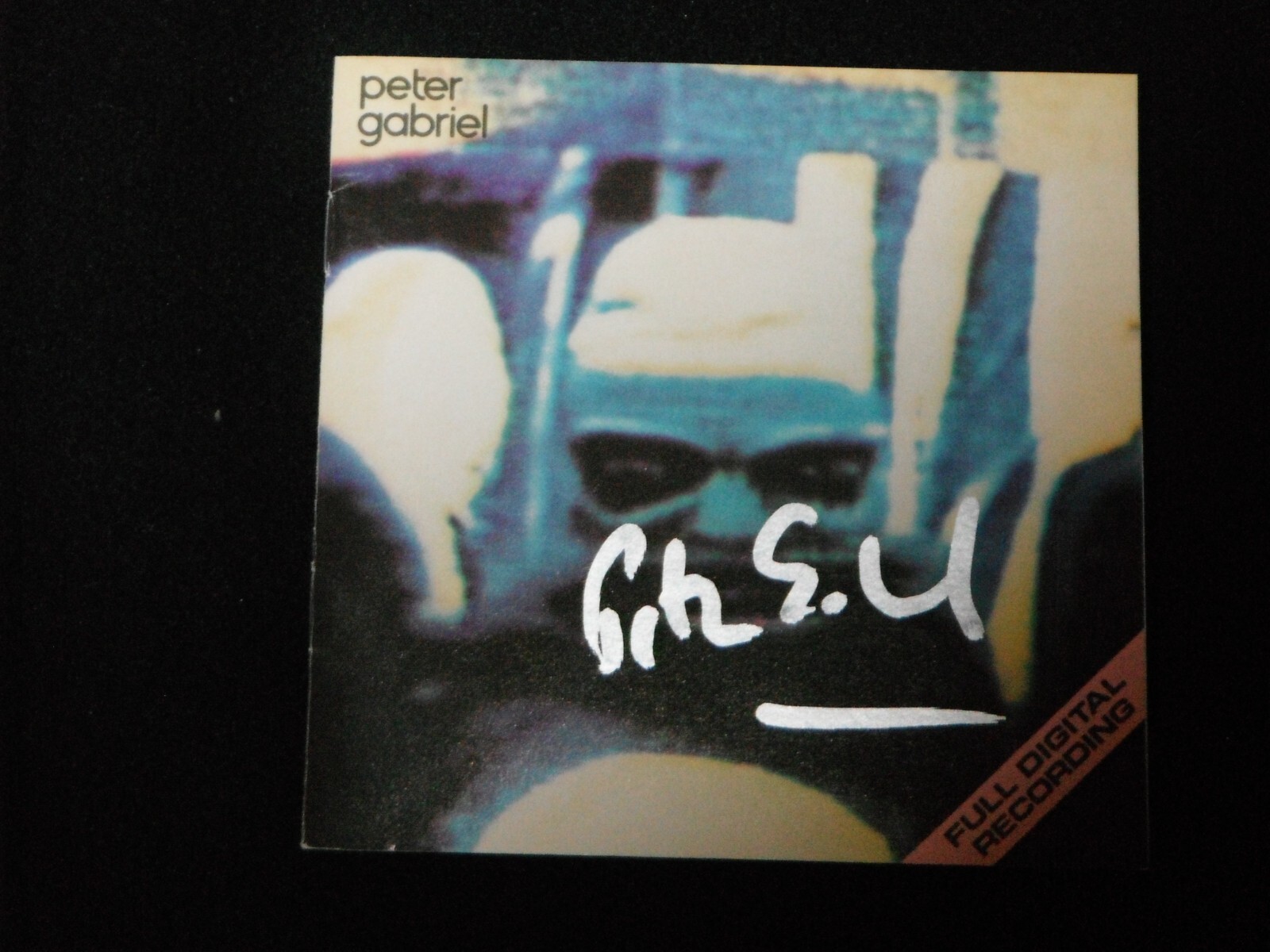 PETER GABRIEL SIGNED SECURITY CD COVER
