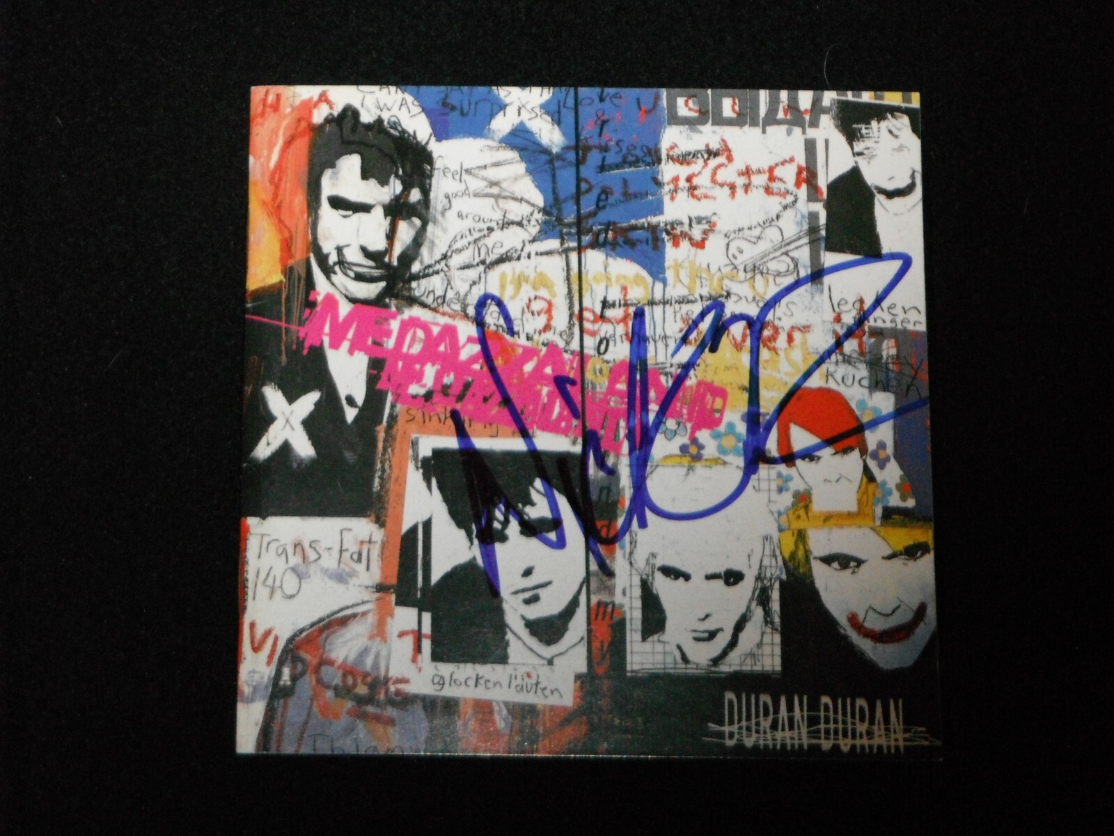 DURAN DURAN NICK RHODES SIGNED MEDAZZALAND CD COVER