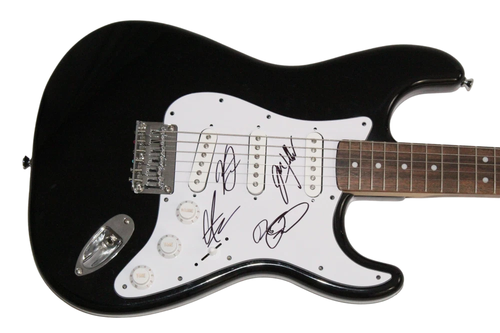 Kings of Leon Full Band Signed Autograph Fender Stratocaster Guitar w/ JSA COA