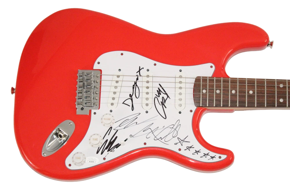 Fontaines DC Band x5 Signed Autograph Fender Electric Guitar Romance w/ JSA COA