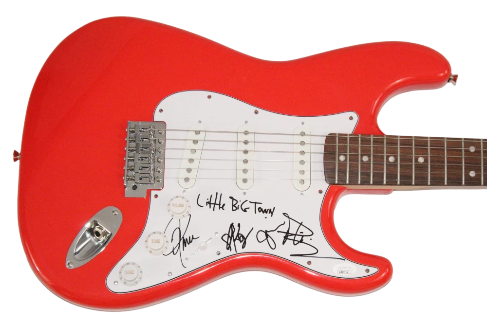Little Big Town Full Band Signed Autograph Fender Stratocaster Guitar w/ JSA COA