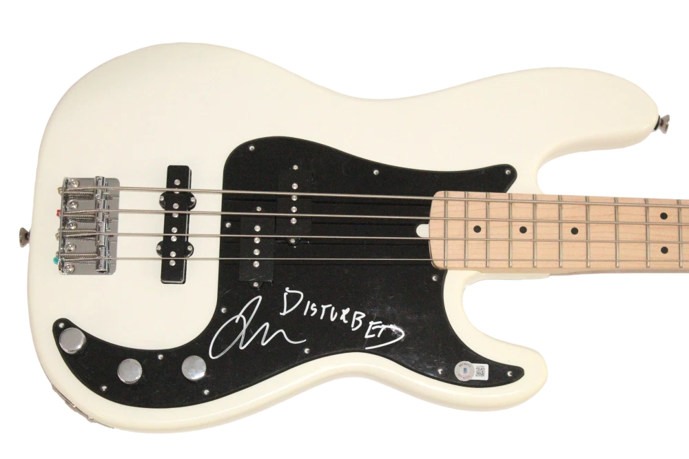 John Moyer of Disturbed Signed Autograph Fender Bass Guitar w/ Beckett COA