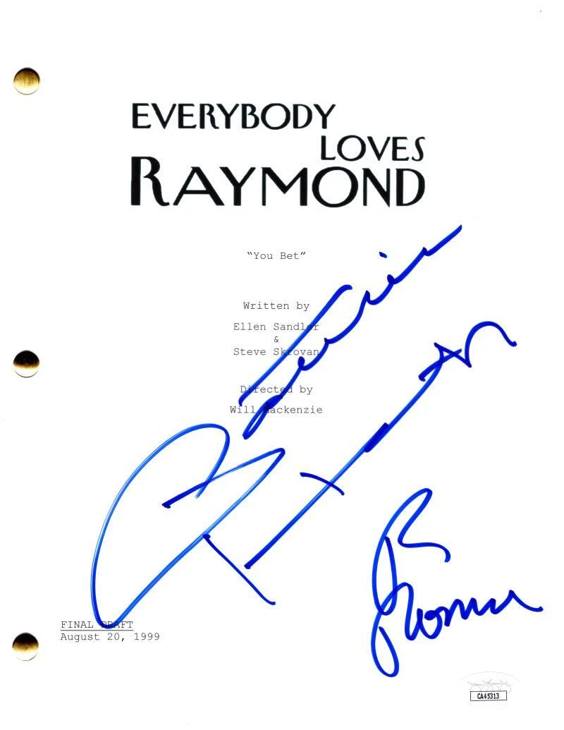 Ray Romano & Patricia Heaton Signed Autograph Everybody Loves Raymond Script JSA
