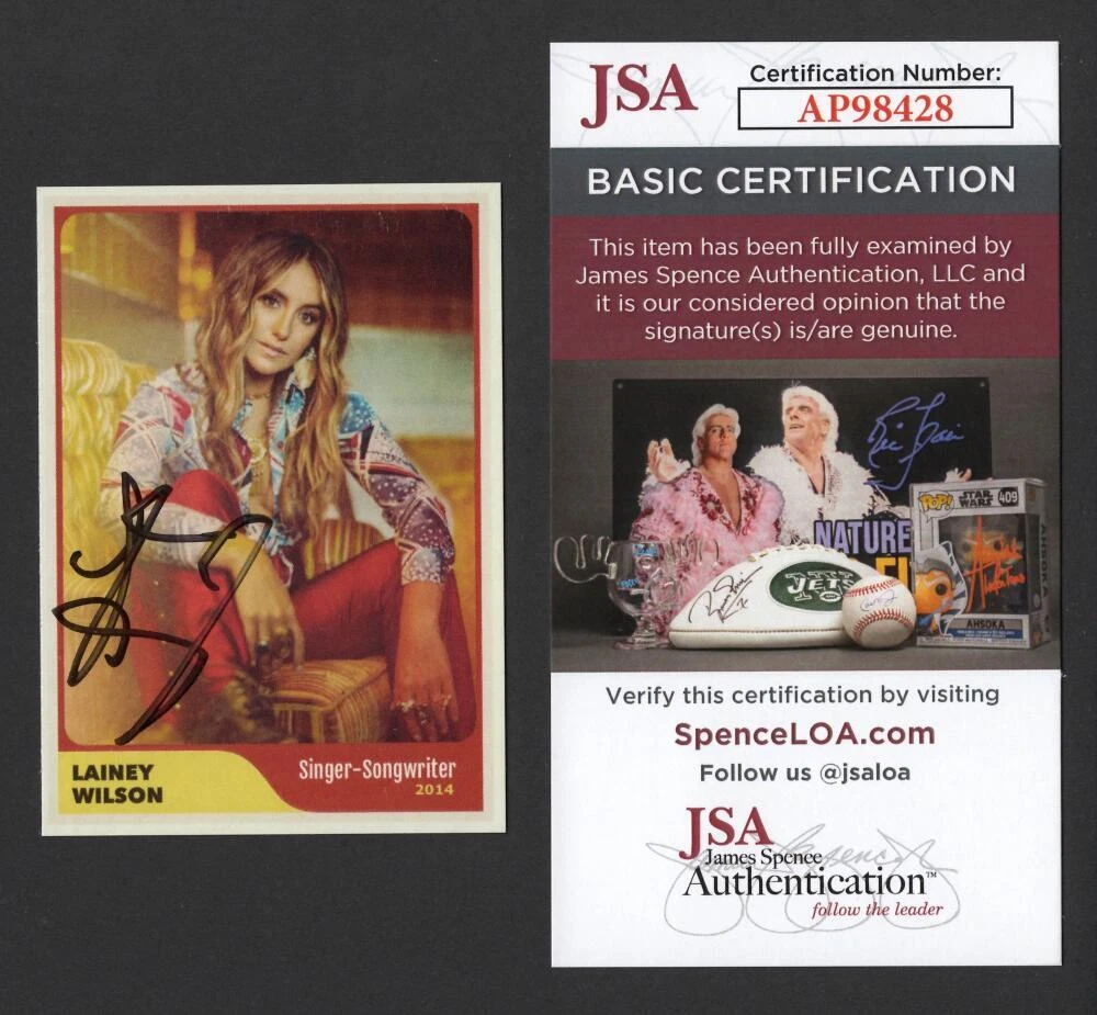 Lainey Wilson Signed Autograph Trading Card - Bell Bottom Country Whirlwind JSA
