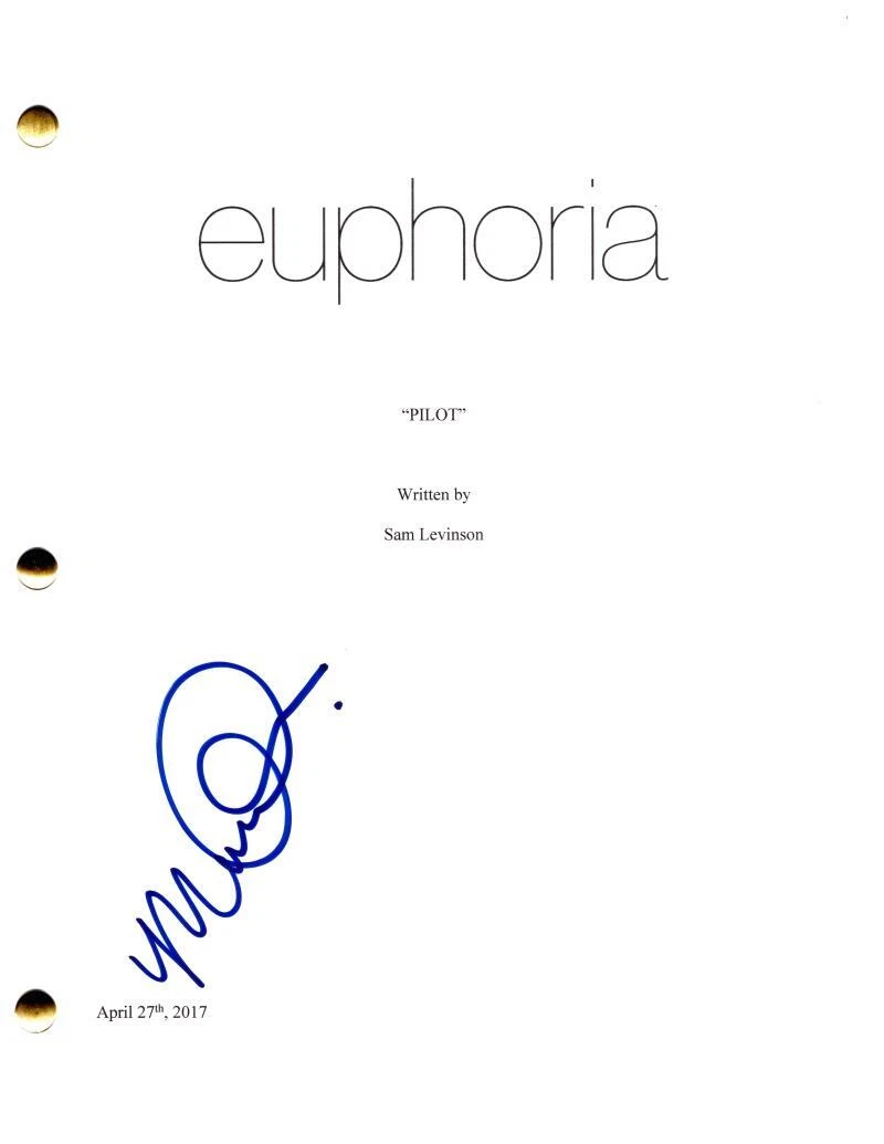 Maude Apatow Signed Autograph Euphoria Full Pilot Script Screenplay  Lexi Howard