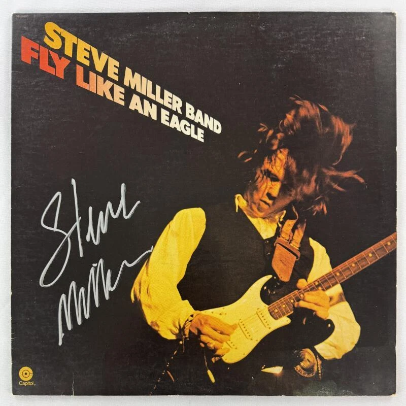 Steve Miller Signed Autograph Album Vinyl Record LP - Fly Like an Eagle JSA COA