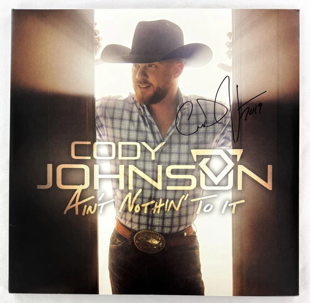 Cody Johnson Signed Autograph Album Vinyl Record LP - Ain't Nothin To It JSA COA