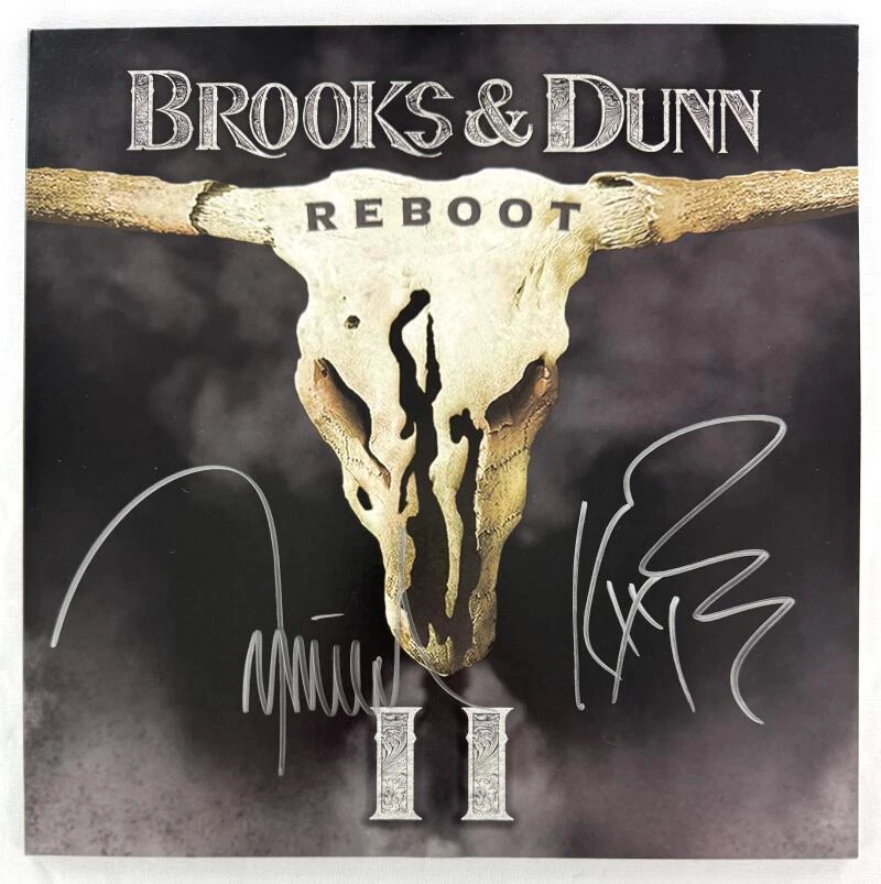 Kix Brooks & Ronnie Dunn Signed Autograph Album Vinyl Record LP - Reboot JSA COA