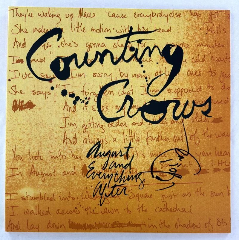 Adam Duritz Counting Crows Signed Autograph Album Vinyl Record LP w/ JSA COA