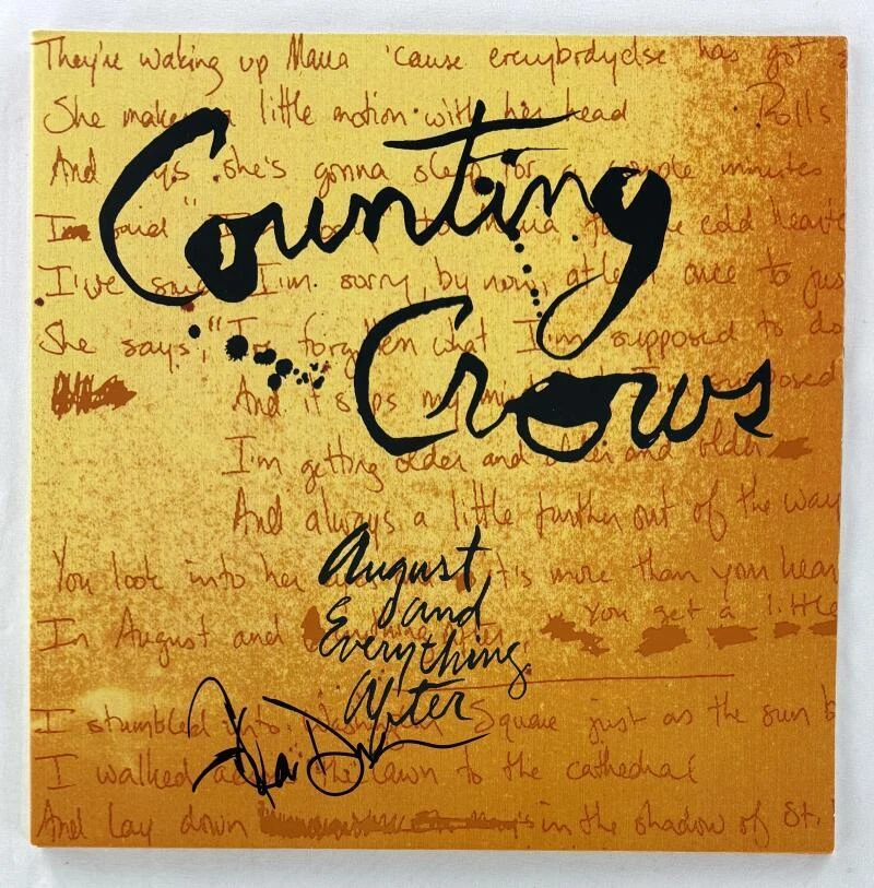 Adam Duritz Counting Crows Signed Autograph Album Vinyl Record LP JSA COA