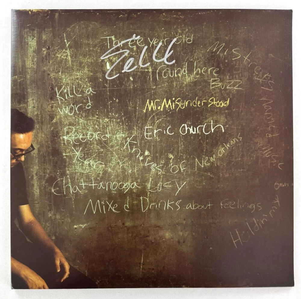 Eric Church Signed Autograph Album Vinyl Record LP Mr Misunderstood Beckett COA