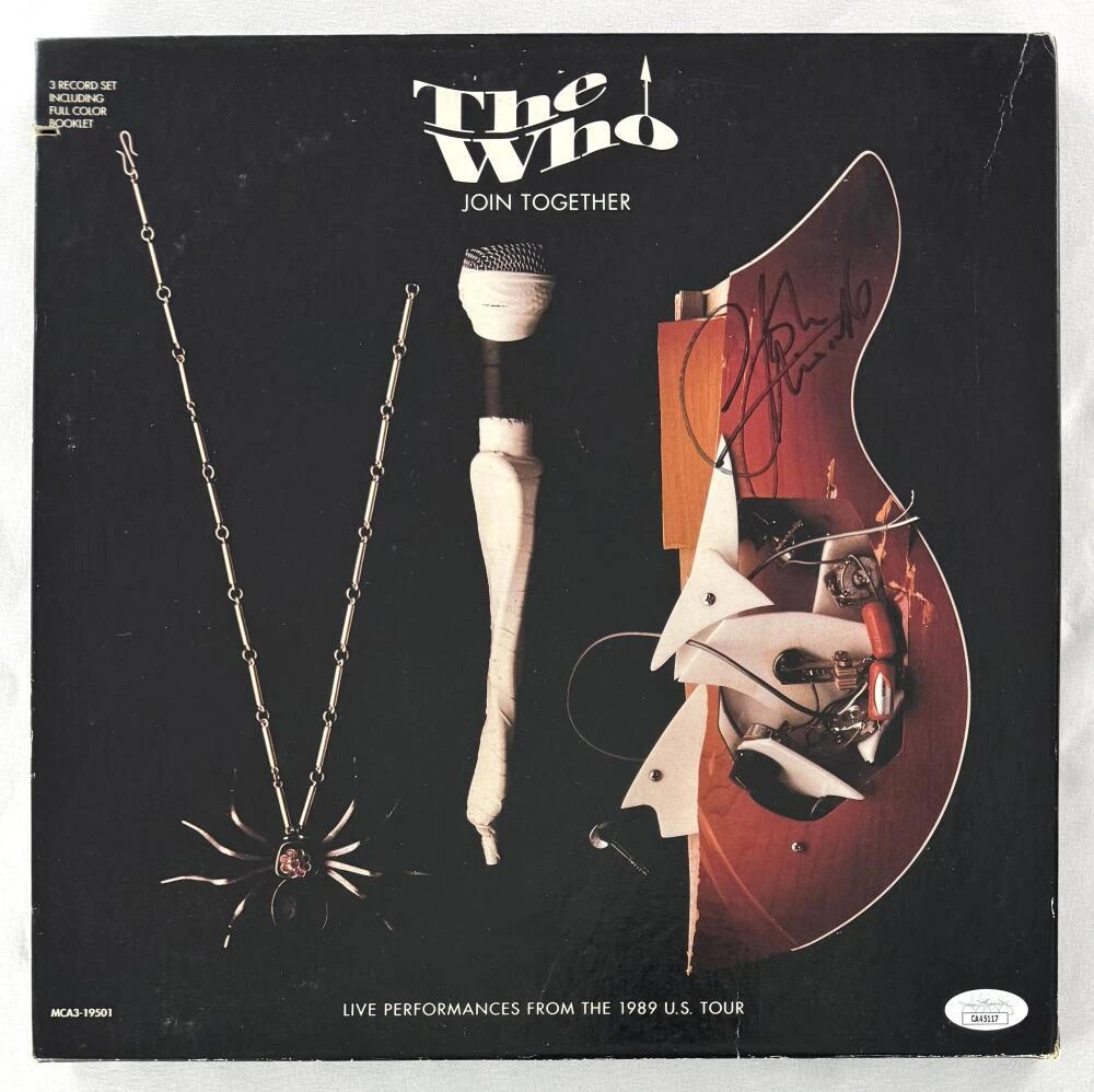 John Entwistle Signed Autograph The Who Join Together Record Album Set JSA COA