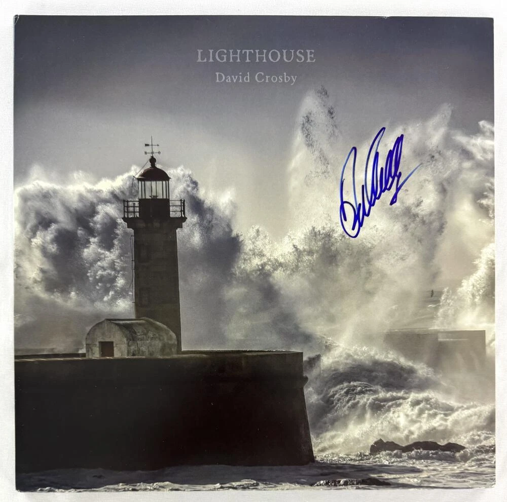 David Crosby Signed Autograph Album Vinyl Record LP - Lighthouse w/ JSA COA