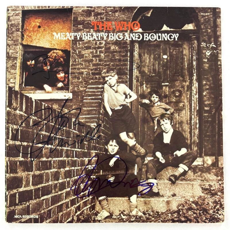 The Who Band Signed Autograph Meaty Beaty Big Album Record - Pete John Roger JSA