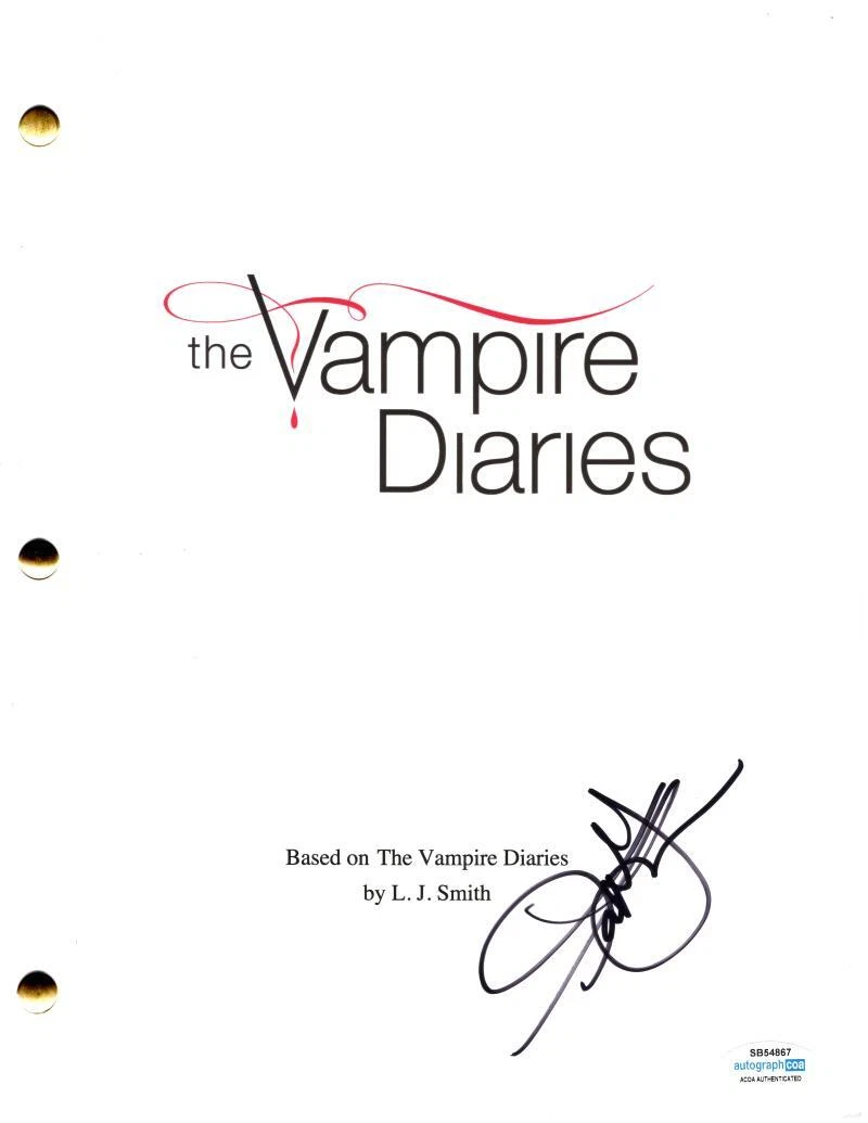 Kat Graham Signed Autograph The Vampire Diaries Full Pilot Script Screenplay