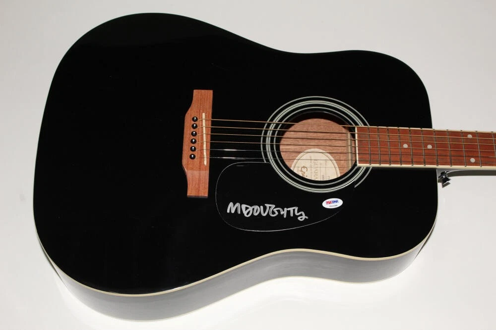 MIKE DOUGHTY SIGNED AUTOGRAPH GIBSON EPIPHONE ACOUSTIC GUITAR SOUL COUGHING PSA