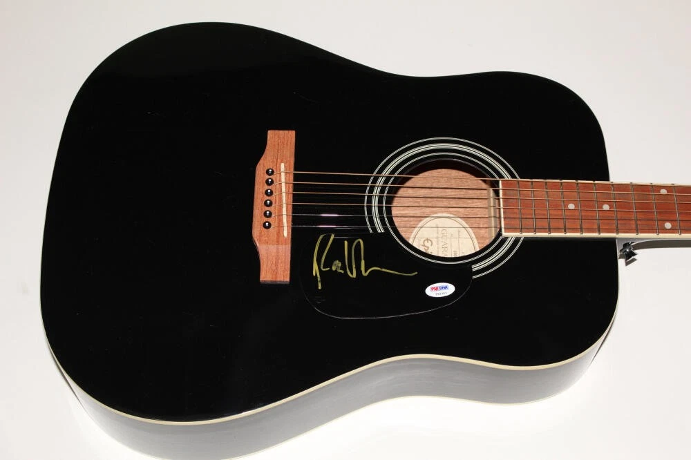 RAY LAMONTAGNE SIGNED AUTOGRAPH GIBSON EPIPHONE ACOUSTIC GUITAR - TROUBLE PSA