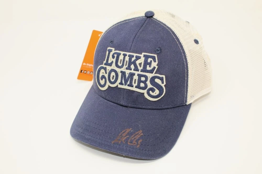 LUKE COMBS SIGNED AUTOGRAPH BASEBALL CAP - WHAT YOU SEE IS WHAT YOU GET ACOA