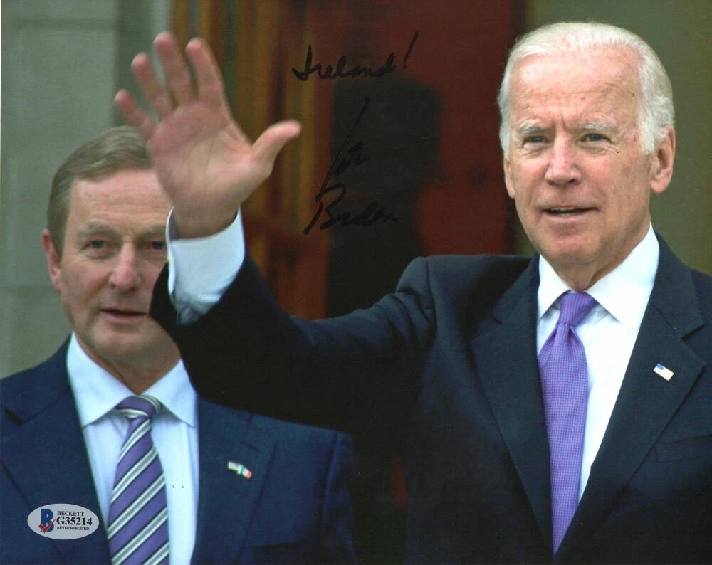 46TH PRESIDENT JOE BIDEN SIGNED AUTOGRAPH 8×10 PHOTO – 2020, VERY RARE, BECKETT COLLECTIBLE MEMORABILIA