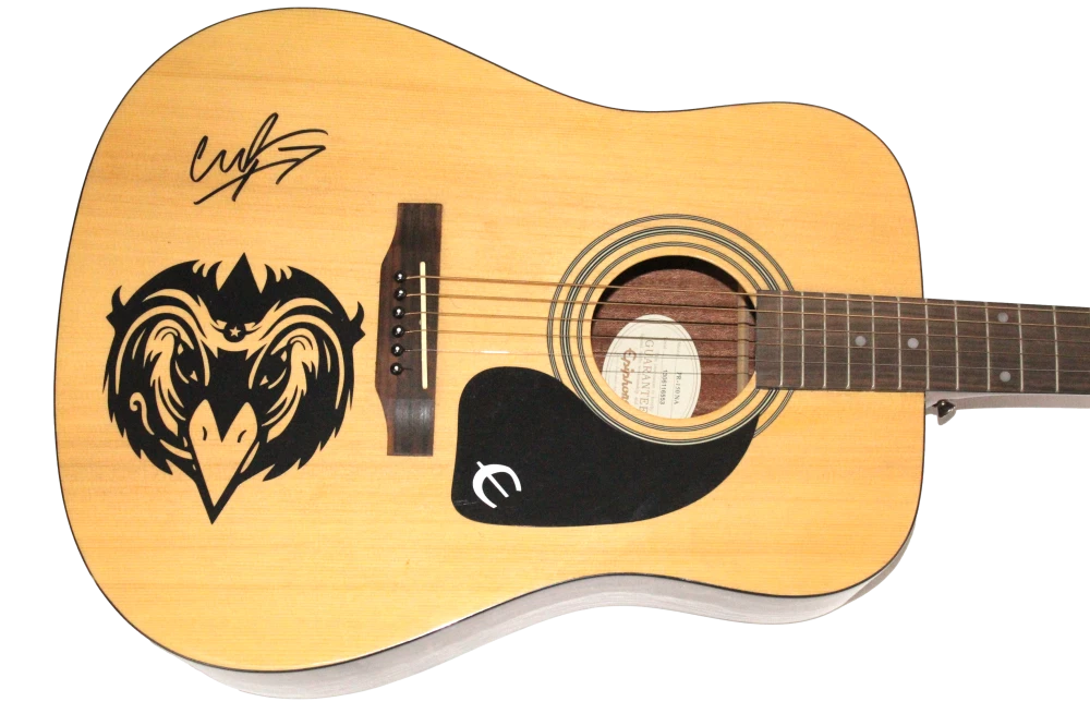 Chris Robinson Signed Autograph Acoustic Guitar - The Black Crowes Beckett COA