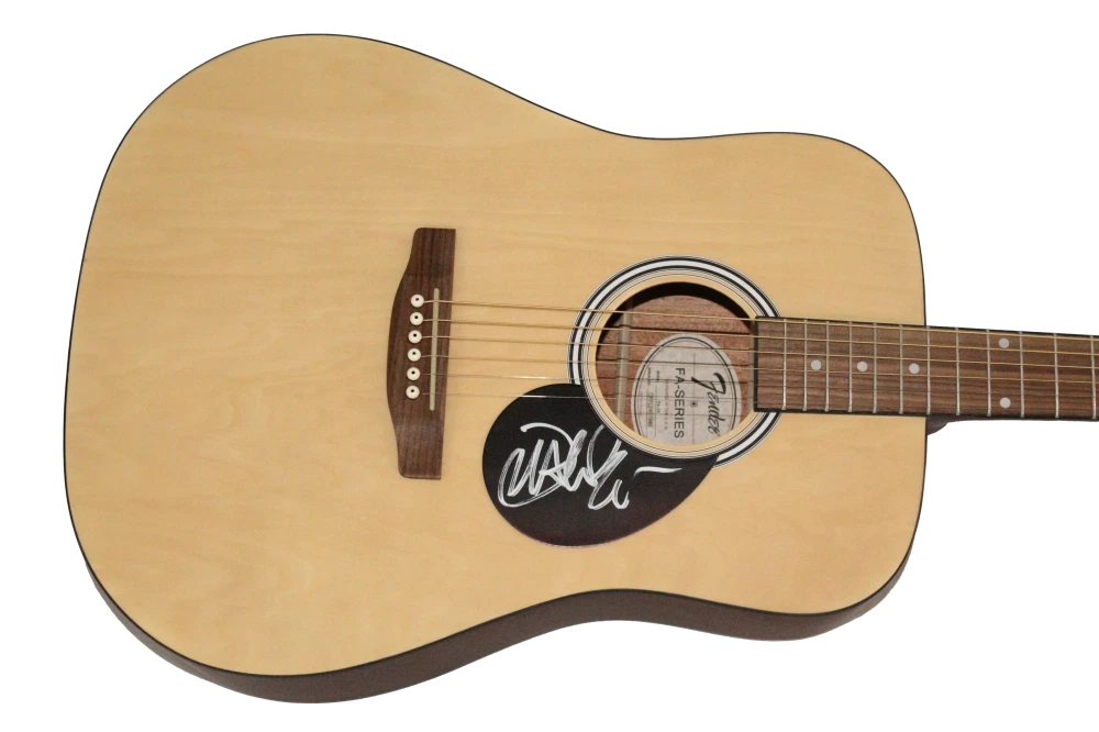 John Mayer Signed Autograph Fender Acoustic Guitar - Heavier Things Stud JSA COA