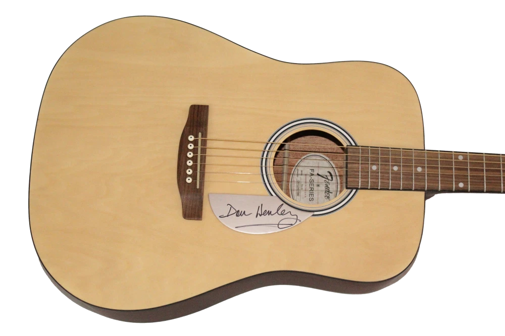 Don Henley Eagles Signed Autograph Fender Guitar - Hotel California Star JSA COA