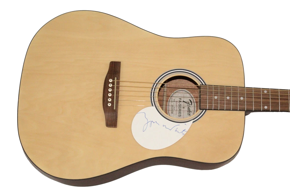 Tom Waits Signed Autograph Fender Acoustic Guitar - Frank's Wild Years JSA COA