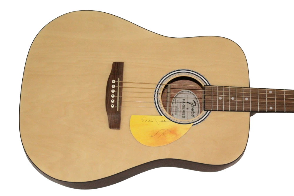 Eddie Vedder Pearl Jam Signed Autograph Fender Guitar w/ Wave Sketch JSA COA