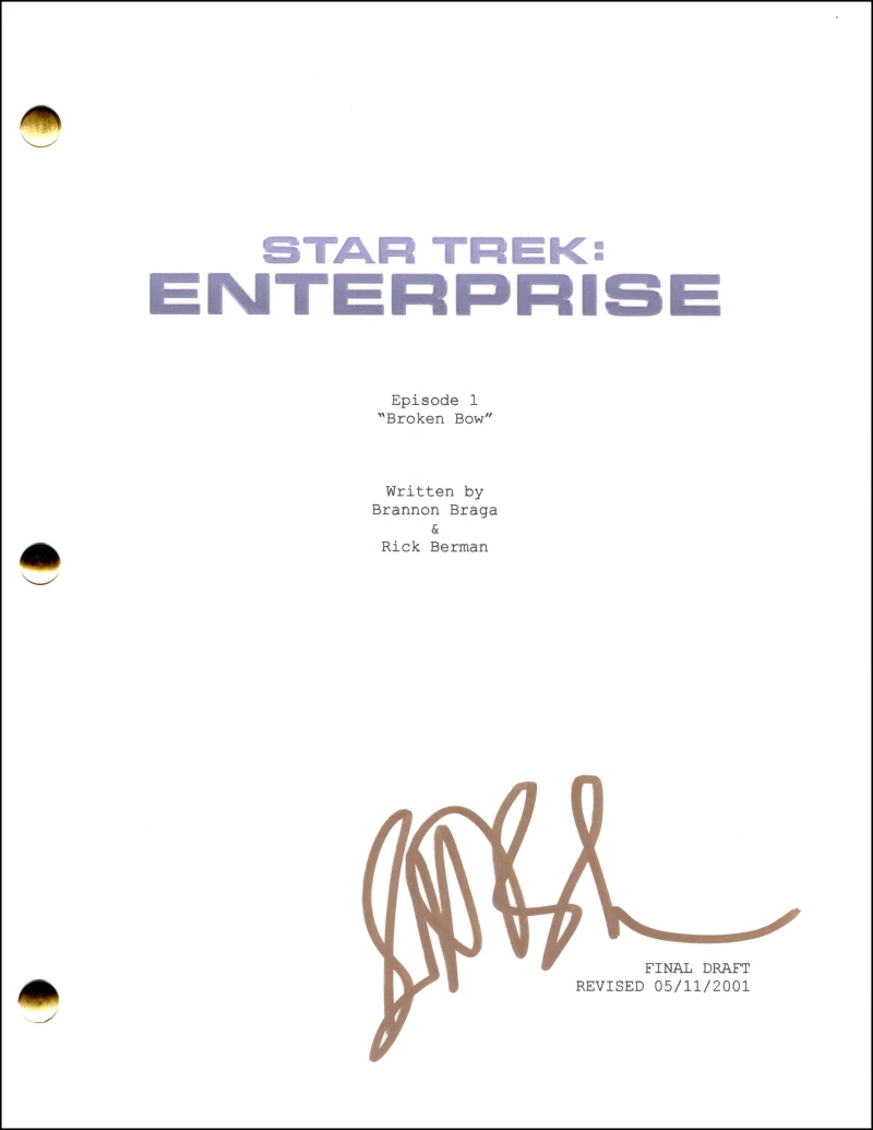 Scott Bakula Signed Autograph Star Trek Enterprise Full Pilot Script Screenplay