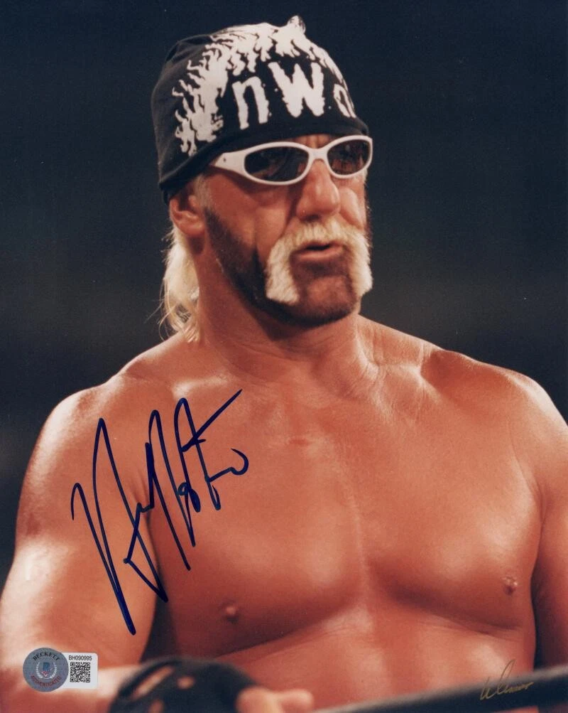 Hulk Hogan Signed Autograph 8x10 Photo - Whatcha Gonna Do Brother Beckett COA