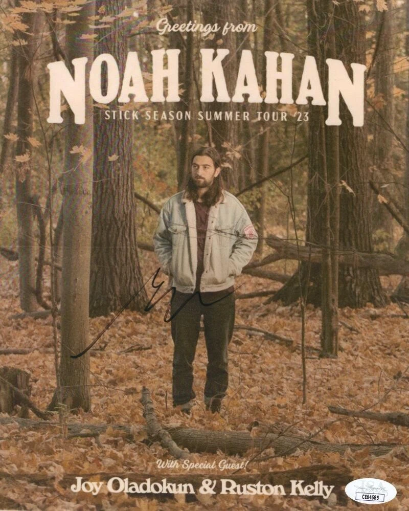 Noah Kahan Signed Autograph 8x10 Photo - Stick Season Summer Tour 2023 JSA COA