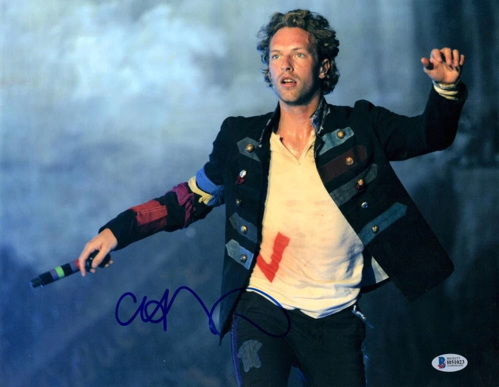 Chris Martin Coldplay Signed Autograph 11x14 Photo - Viva la Vida w/ Beckett COA