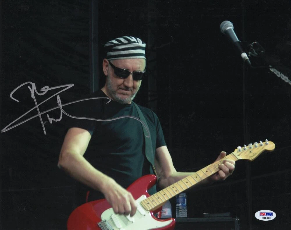 Pete Townshend The Who Signed Autograph 11x14 Photo - Happy Jack w/ PSA COA