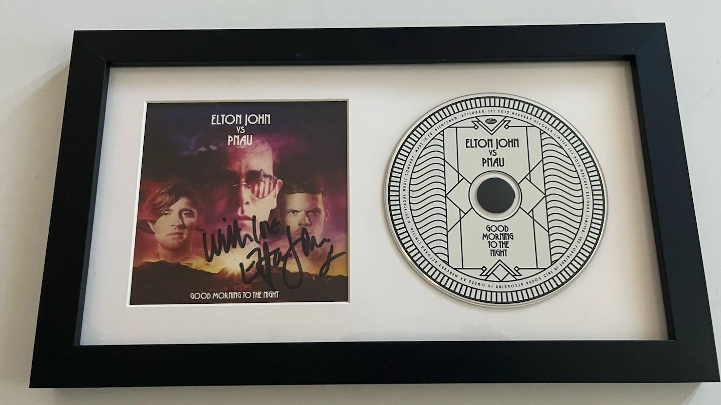 Elton John VS Pnau Signed Autographed Framed CD Display BAS Certified