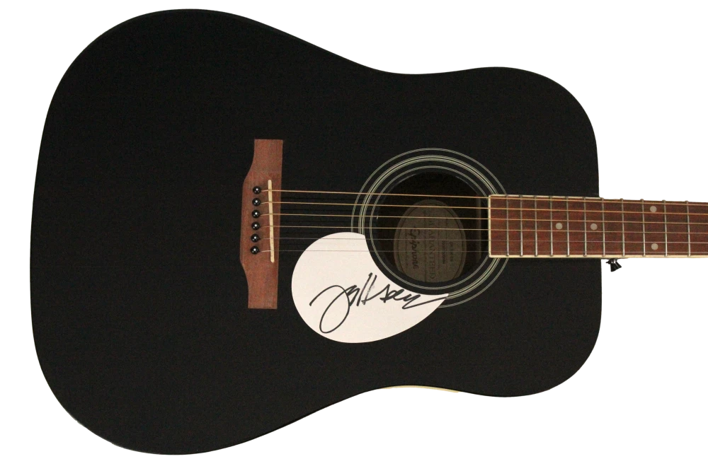 Jeff Beck Signed Autograph Full Size Gibson Epiphone Acoustic Guitar w/ JSA COA