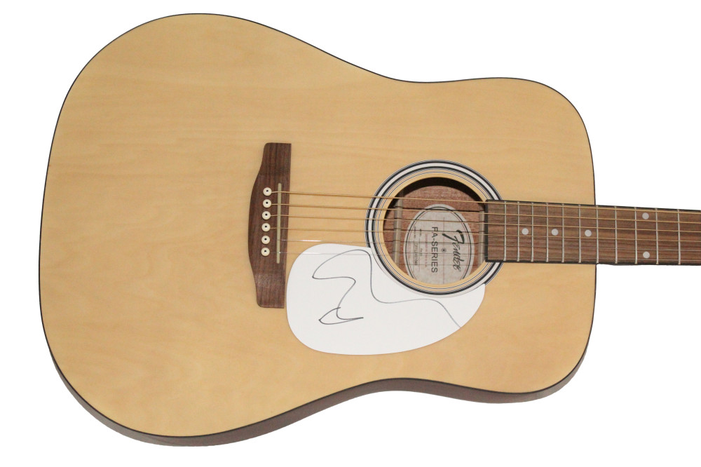 Ed Sheeran Signed Autograph Full Size Fender Acoustic Guitar - Minus w/ JSA COA