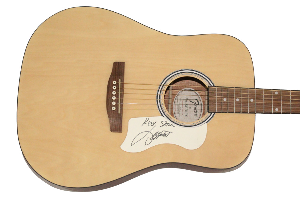 Jimmy Buffett Signed Autograph Fender Acoustic Guitar w/ Keep Sailing JSA COA