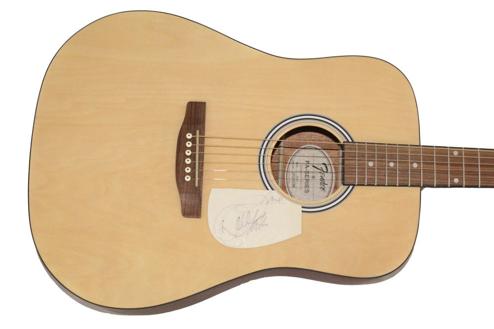 Dolly Parton Signed Autograph Fender Acoustic Guitar - 9 to 5 Icon w/ JSA COA