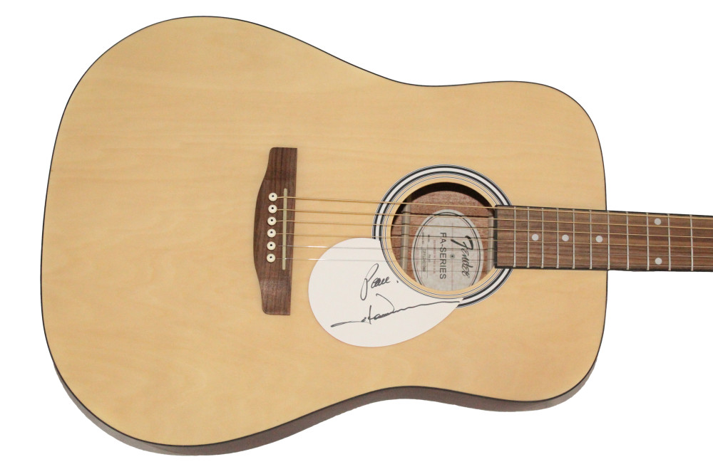 John Denver Signed Autograph Full Size Fender Acoustic Guitar w/ JSA COA