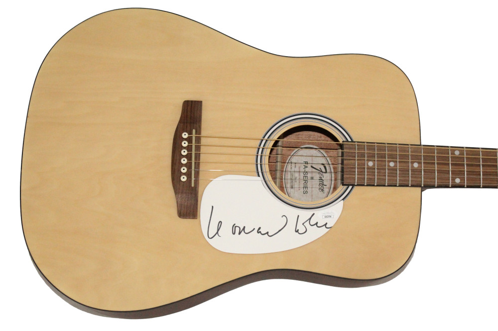 Leonard Cohen Signed Autograph Fender Acoustic Guitar Songs Love & Hate JSA COA