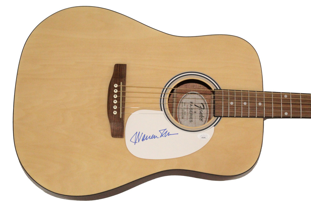 Warren Zevon Signed Autograph Fender Acoustic Guitar - Excitable Boy w/ JSA COA