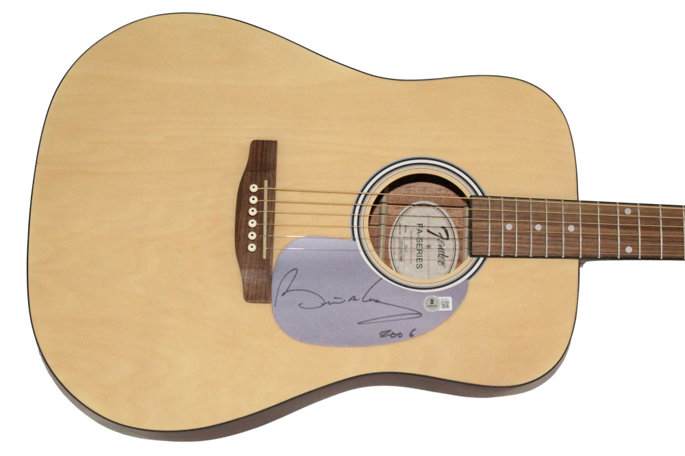 Brian May Queen Signed Autograph Full Size Fender Acoustic Guitar w/ Beckett COA