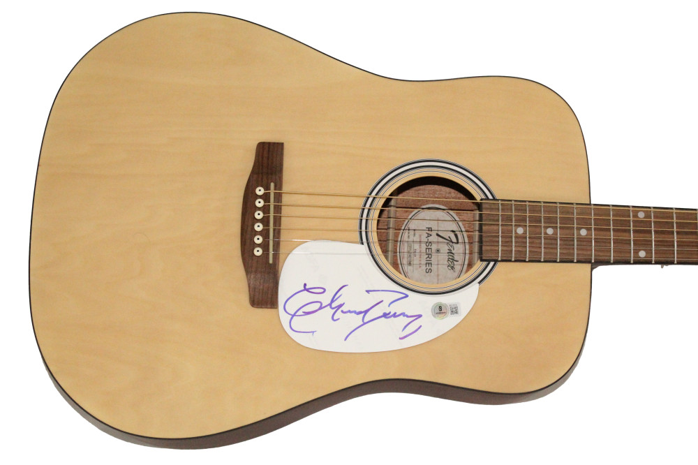 Chuck Berry Signed Autograph Fender Acoustic Guitar - Johnny B Goode Beckett COA