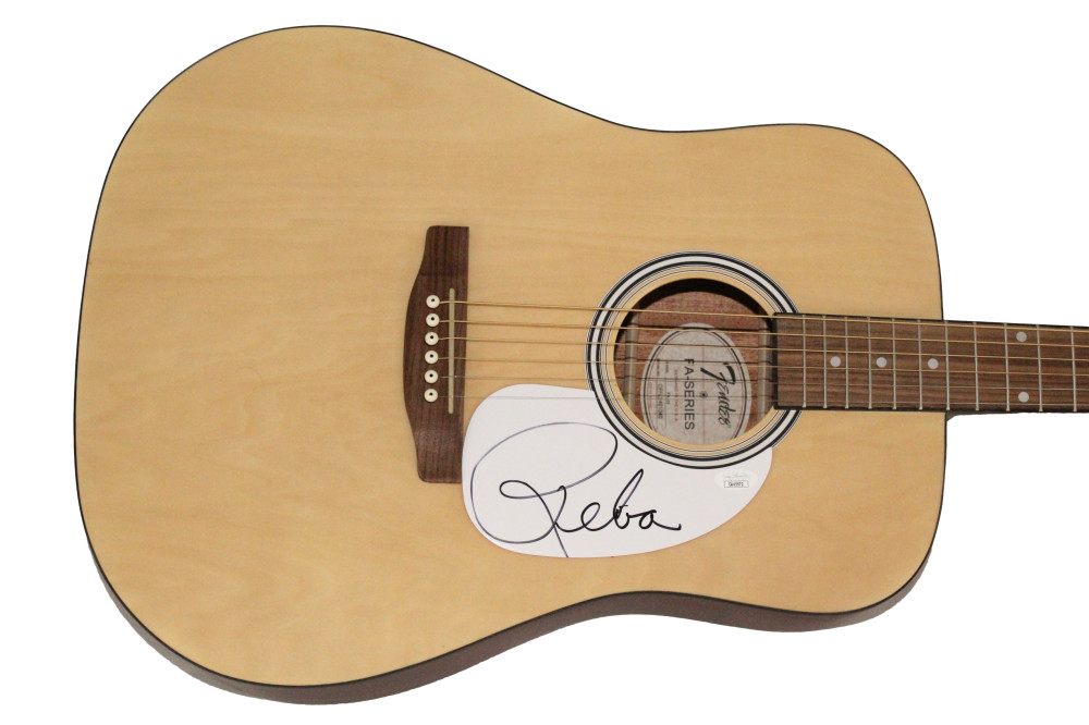 Reba McEntire Signed Autograph Fender Acoustic Guitar My Kind Of Country JSA COA