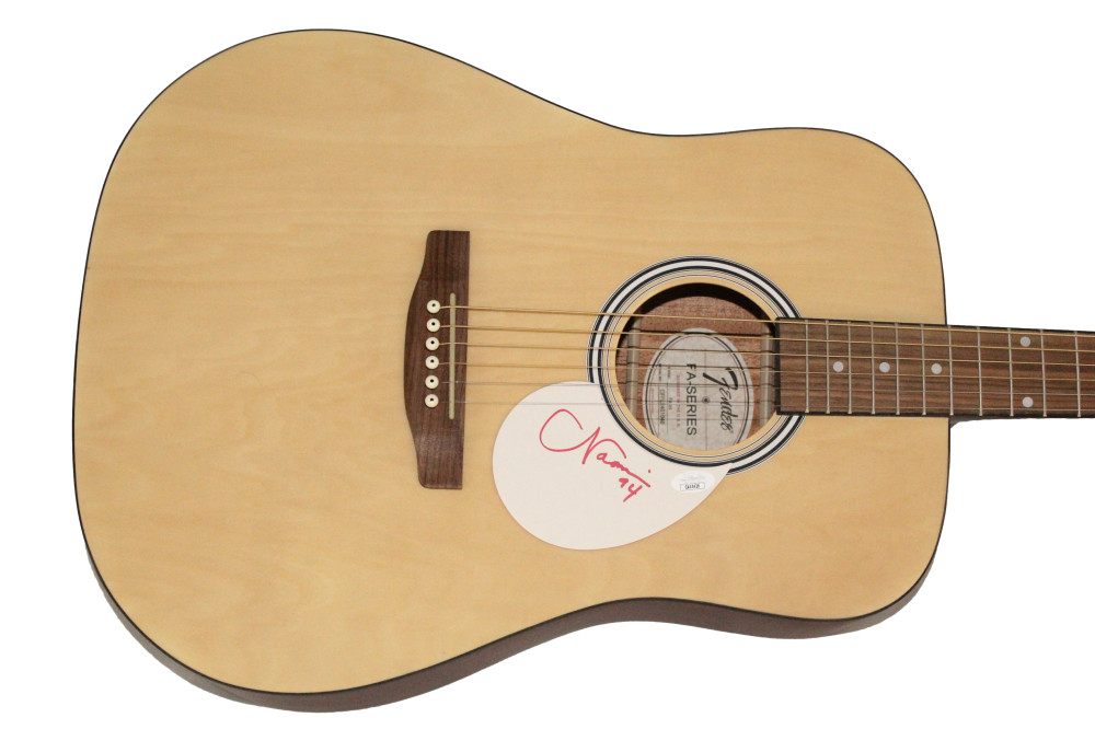 Naomi Judd The Judds Signed Autograph Full Size Fender Acoustic Guitar JSA COA