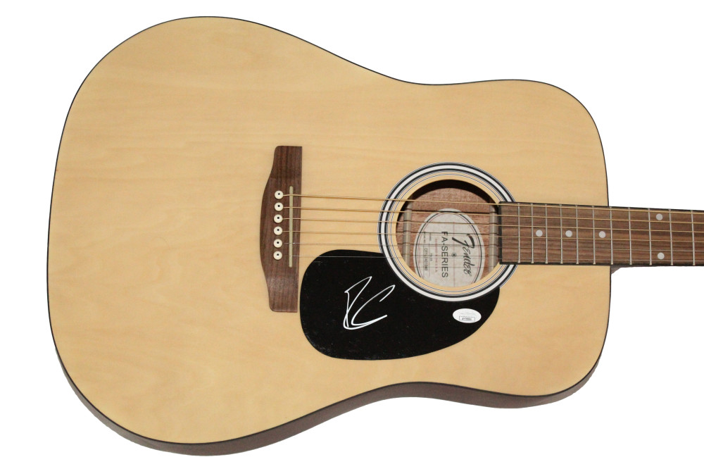 Riley Green Signed Autograph Fender Acoustic Guitar Different Round Here JSA COA