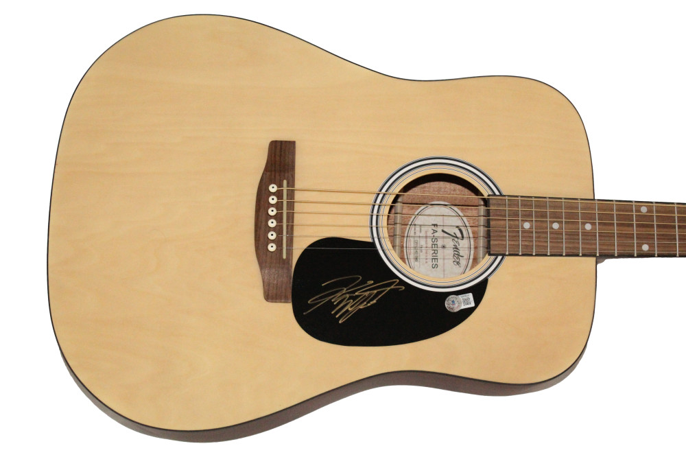 Koe Wetzel Signed Autograph Full Size Fender Acoustic Guitar w/ Beckett COA