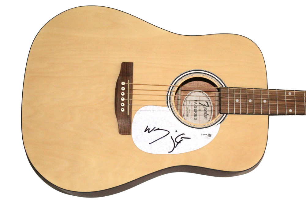 The Lumineers Wesley & Jeremiah Signed Autograph Fender Acoustic Guitar JSA COA