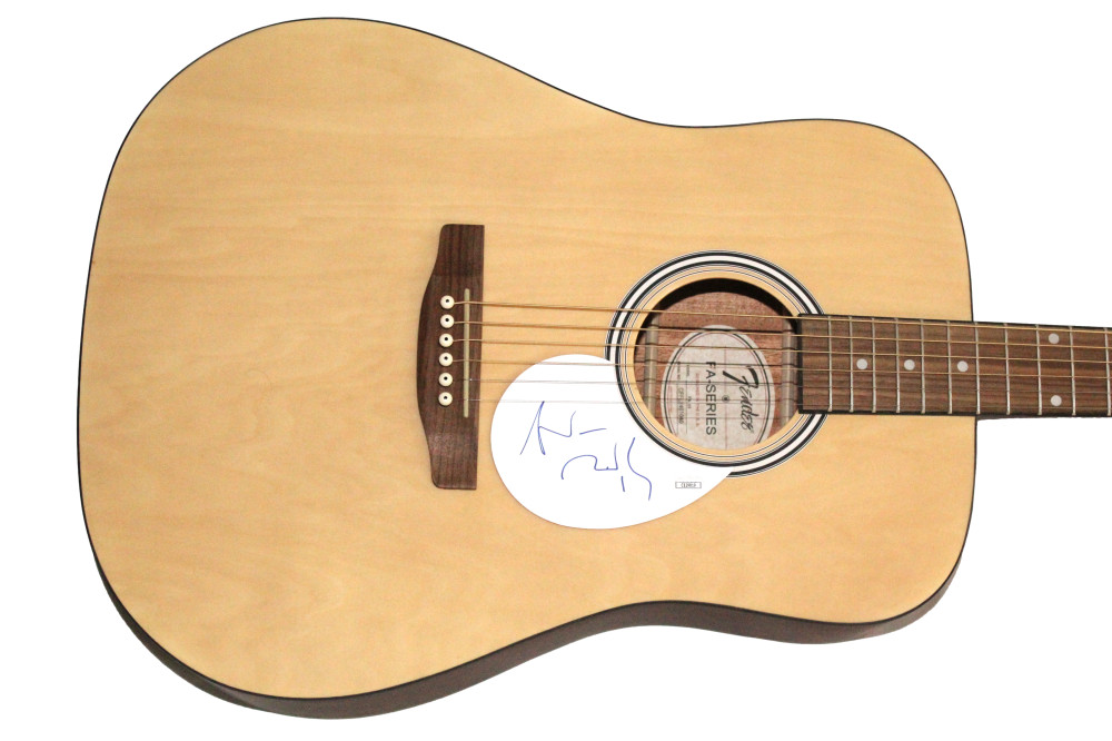 Andrew Ridgeley Wham! Signed Autograph Fender Acoustic Guitar w/ JSA COA