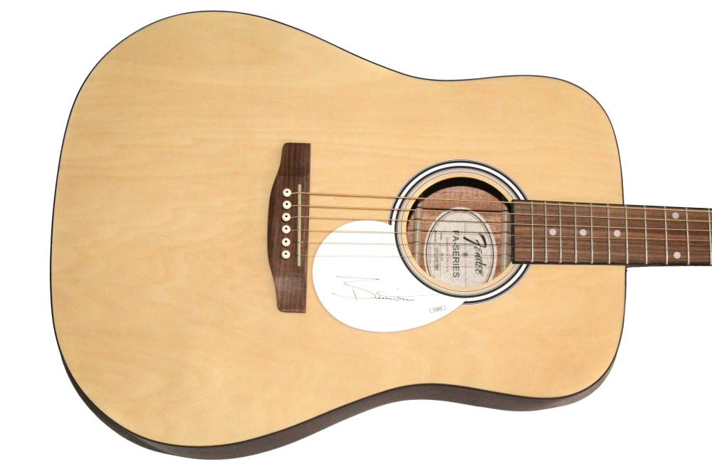 Bernie Taupin Signed Autograph Full Size Fender Acoustic Guitar w/ JSA COA